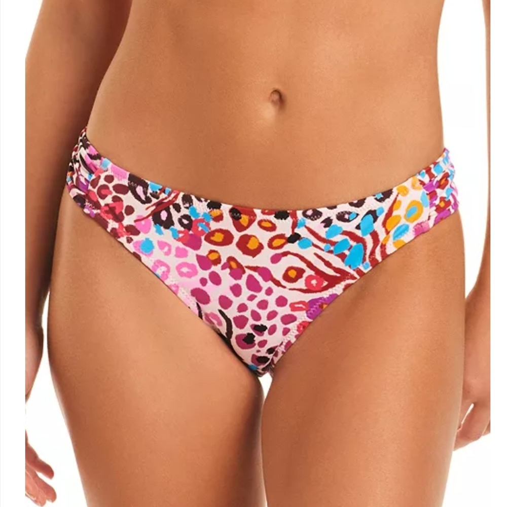 Colorful Leopard Print Bikini Bottom